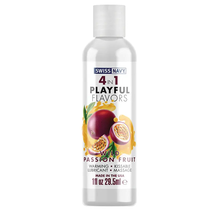 Swiss Navy 4 In 1 Playful Flavors-Wild Passion Fruit 1oz My Store