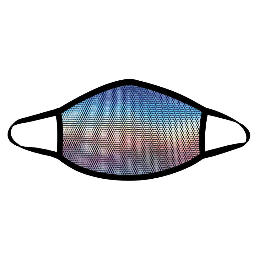 Neva Nude Liquid Party Mask-Silver Holo Black Trim My Store