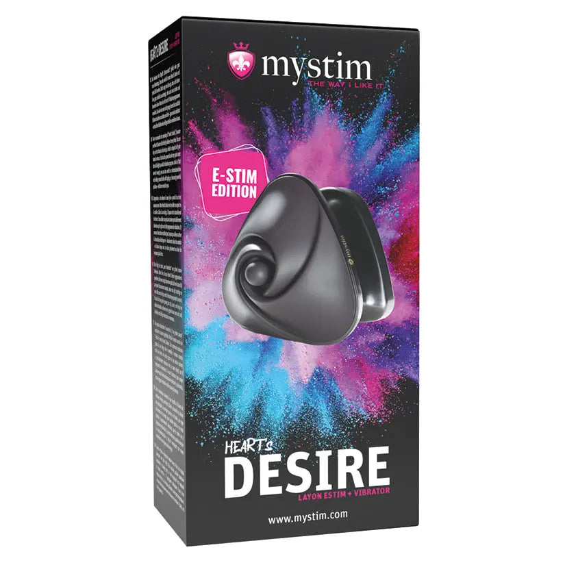 Mystim Heart's Desire Estim Layon Vibrator-Rose My Store