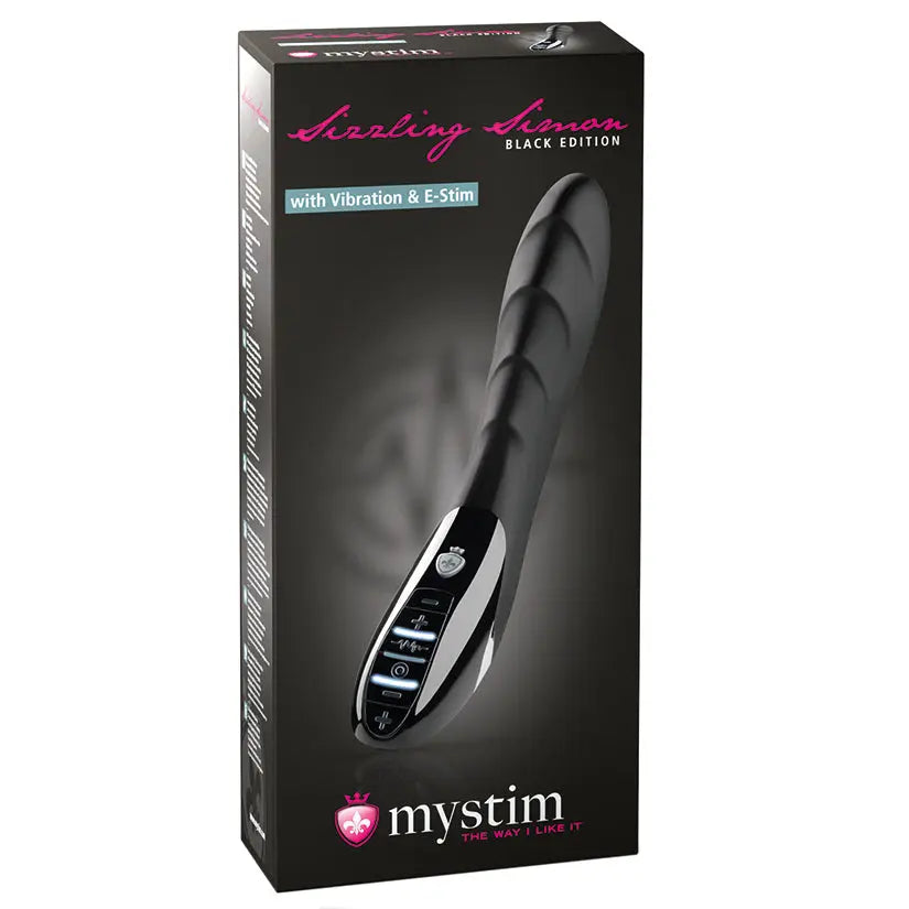 Mystim Sizzling Simon E-Stim Vibrator-Black Edition My Store