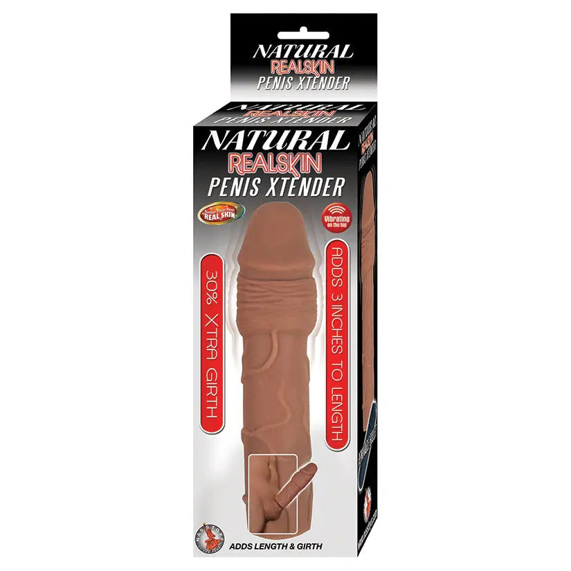 Natural Realskin Penis Xtender-Brown My Store