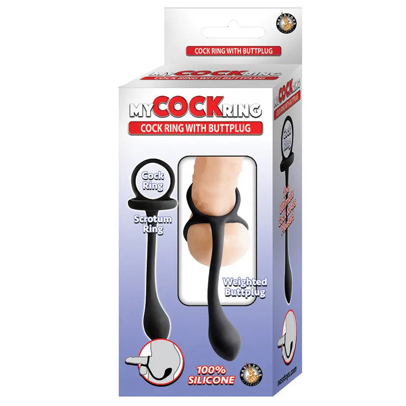 My Cockring Butt Plug-Black My Store