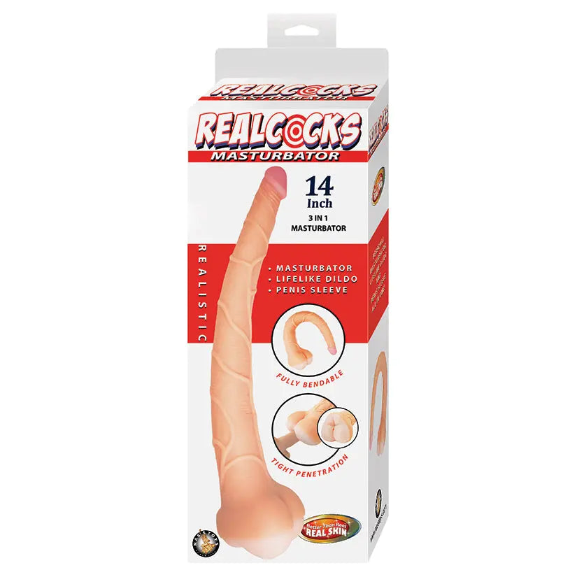 Realcocks Masturbator 3 IN 1-White 14 My Store