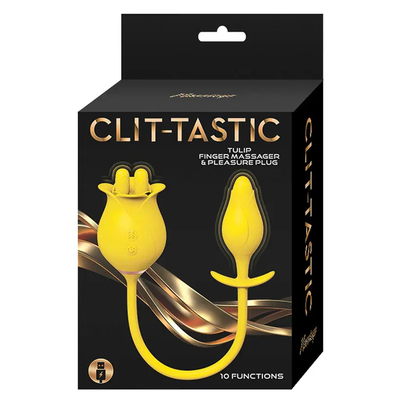 Clit-Tastic Tulip Finger Massager & Pleasure Plug-Yellow My Store