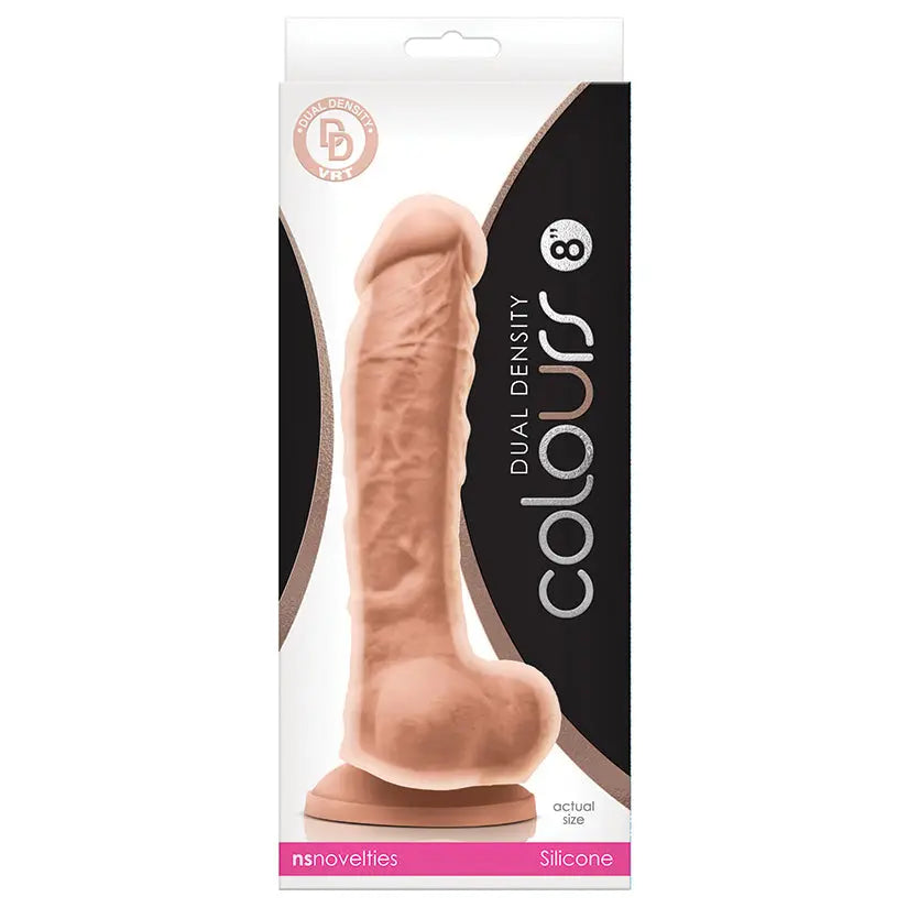 Colours Dual Density Dildo- White 8 My Store