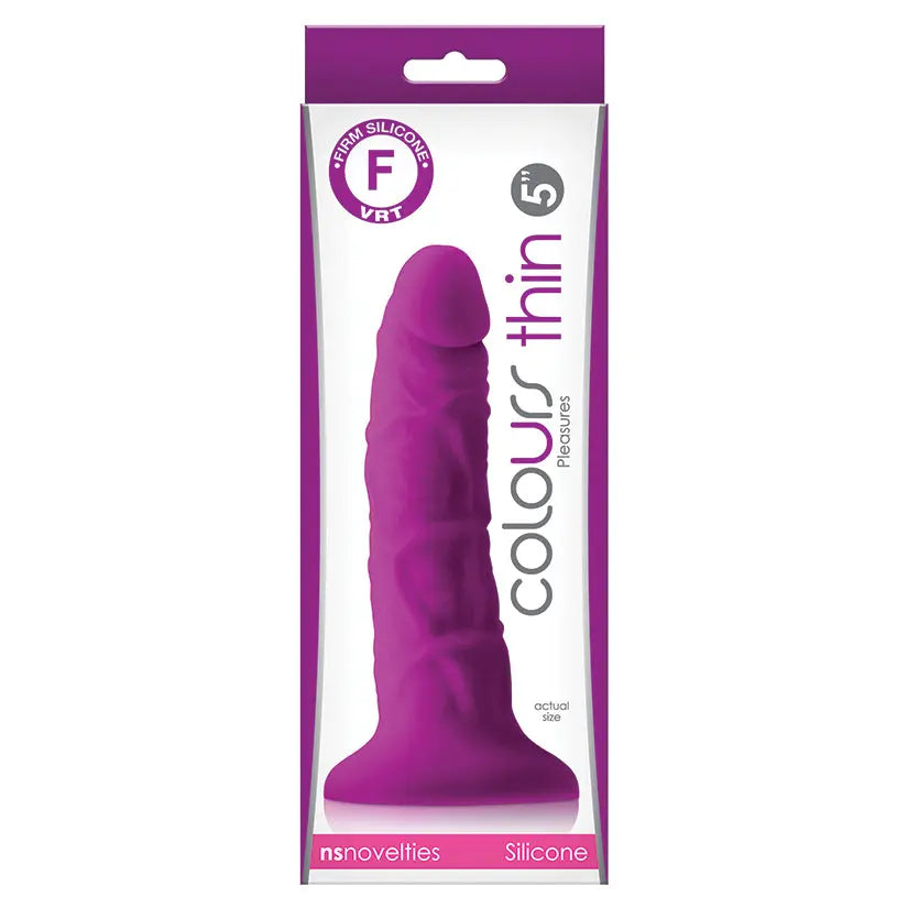Colours Pleasures Thin Dildo-Purple 5 My Store