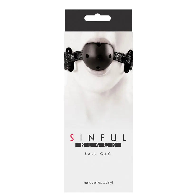 Sinful Ball Gag-Black My Store