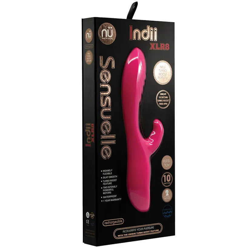 Sensuelle Indii XLR8 Flexible Dual Stimulator-Pink My Store