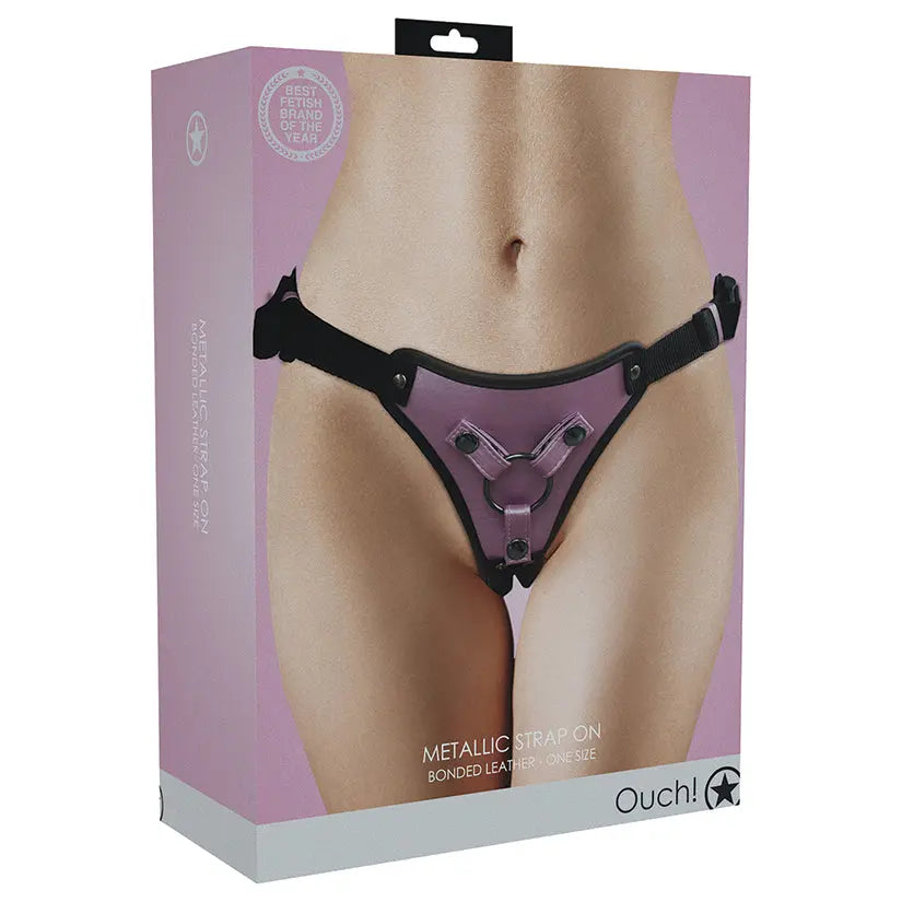 Ouch! Metallic Strap On Harness-Rose My Store