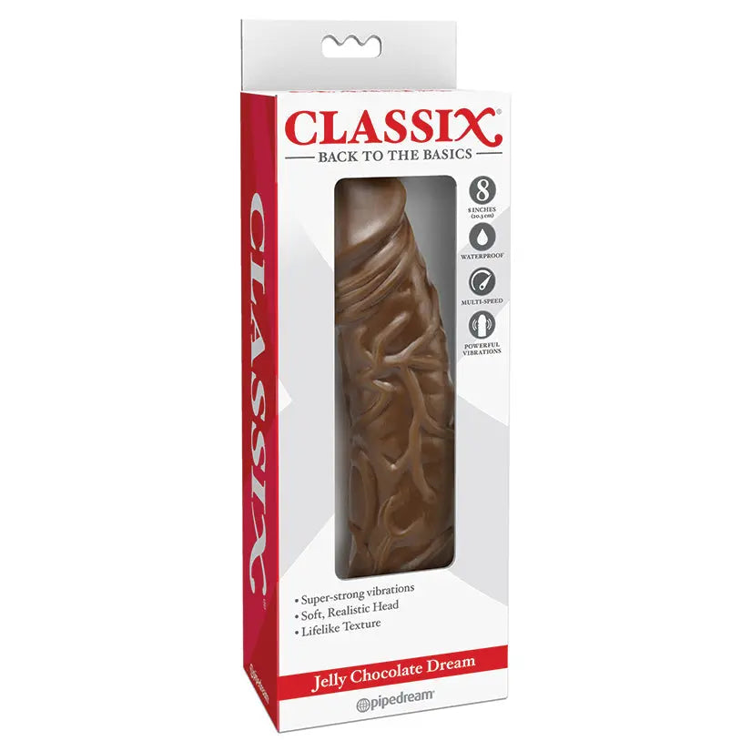 Jelly Chocolate Dream Multi-Speed Vibrator-Veined 8 My Store