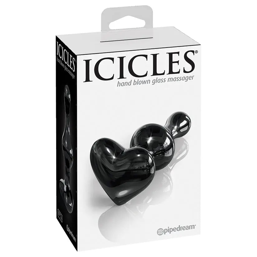 Icicles No.74 Heart Shaped Plug-Black My Store