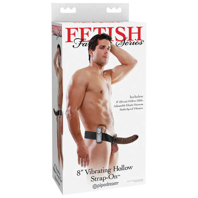 Fetish Fantasy Vibrating Hollow Strap-On Brown My Store