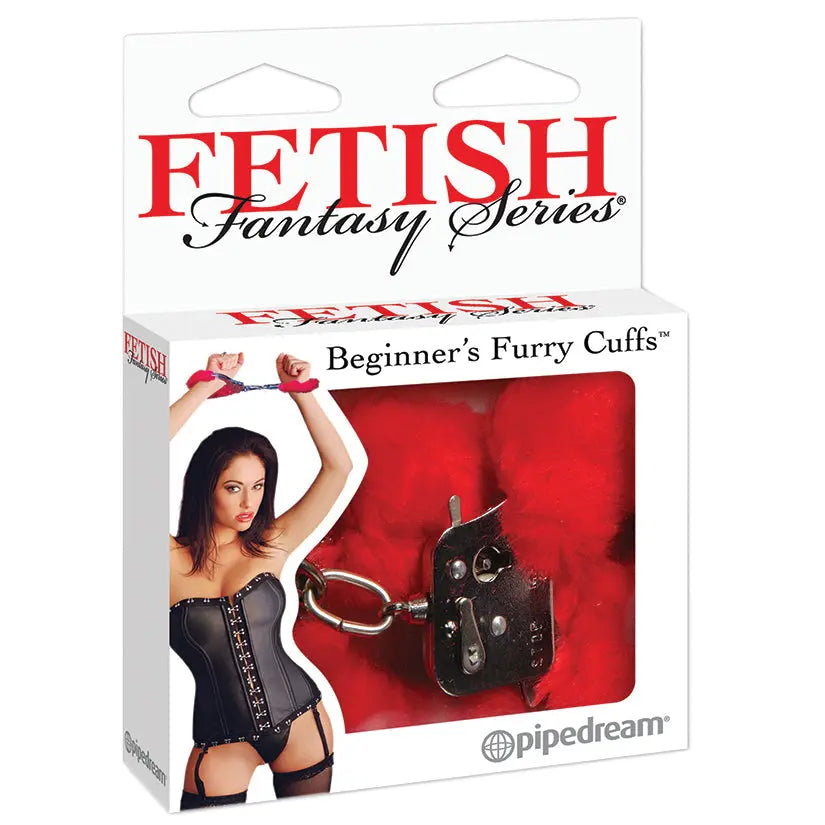 Fetish Fantasy Beginner's Furry Cuffs-Red My Store