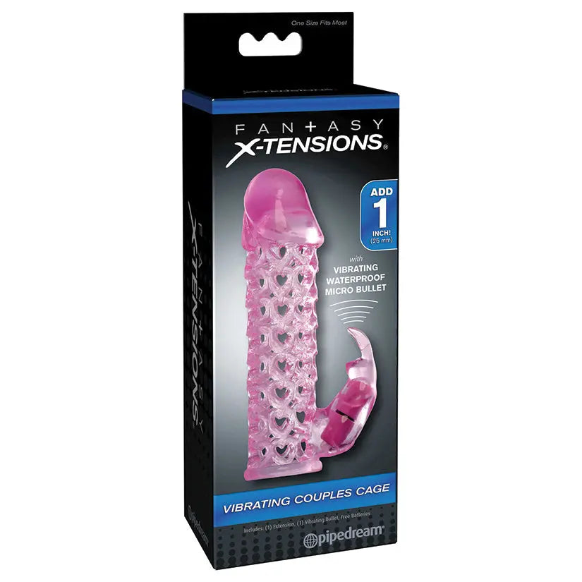 Fantasy X-tensions Vibrating Couples Cage-Pink My Store