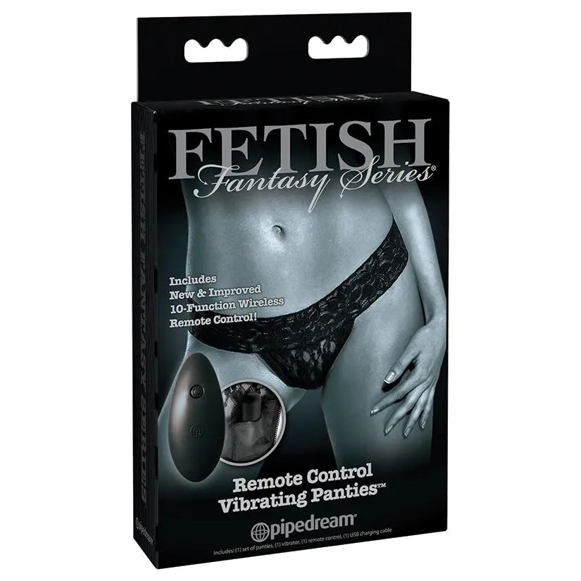 Fetish Fantasy Remote Control Vibrating Panty-Black My Store