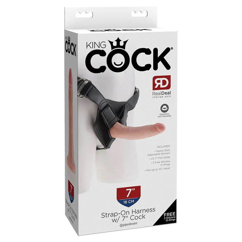 King Cock Strap-on Harness With Cock-Light 7 My Store