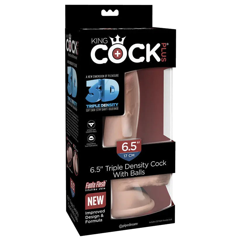 King Cock Plus Triple Density Cock with Balls-Light 6.5 My Store