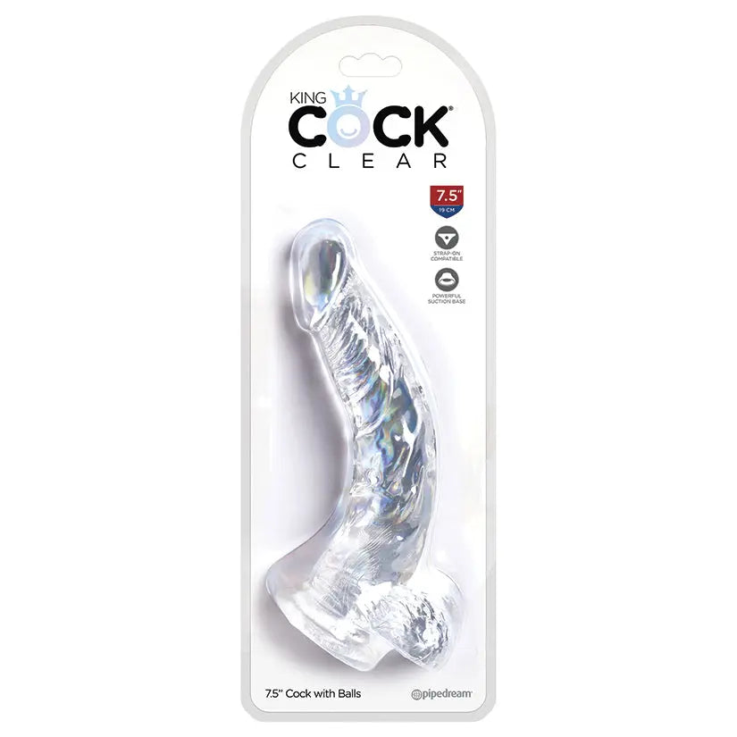 King Cock Clear with Balls 7.5 My Store