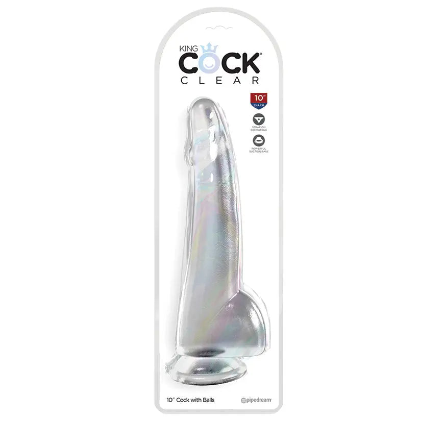 King Cock Clear with Balls-Clear 10 My Store