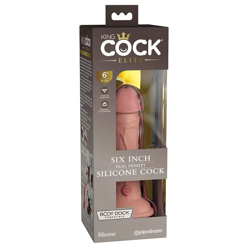King Cock Elite Dual Density Silicone Cock-Light 6 My Store