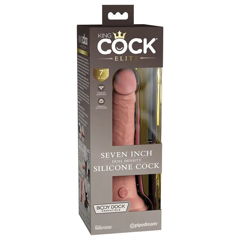 King Cock Elite Dual Density Silicone Cock-Light 7 My Store