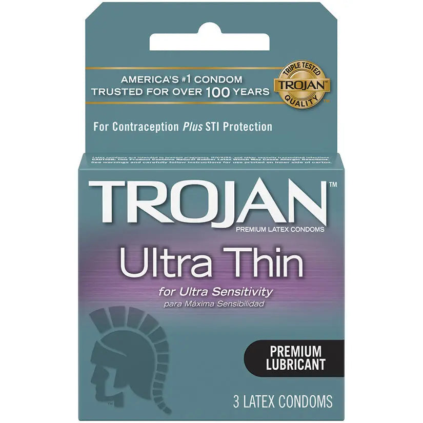 Trojan Ultra Thin Condoms (3 Pack) My Store