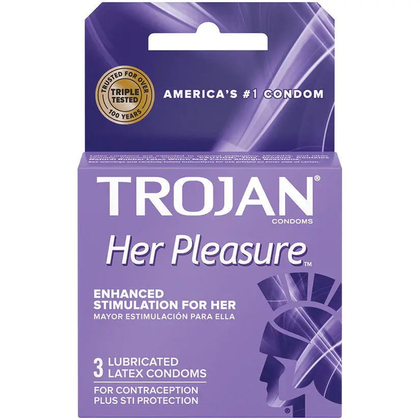 Trojan Her Pleasure Sensations Condoms (3 Pack) My Store