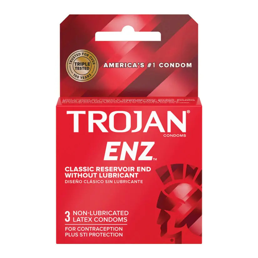 Trojan Enz Non-Lubricated Condoms (3 Pack) My Store