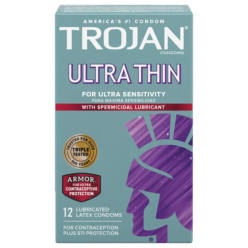 Trojan Ultra Thin Armor Spermicidal (12 Pack) My Store