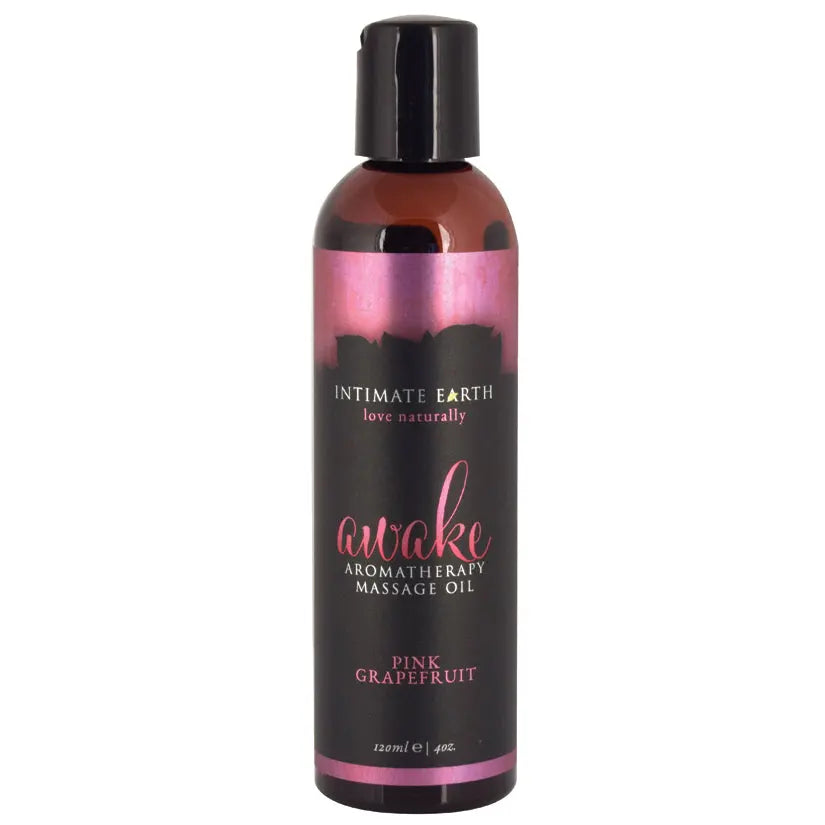 Intimate Earth Aromatherapy Oil Awake-Pink Grapefruit 4oz My Store