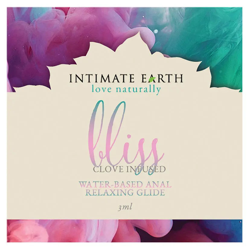 Intimate Earth Bliss Anal Relaxing Water Based Glide 3ml Foil My Store