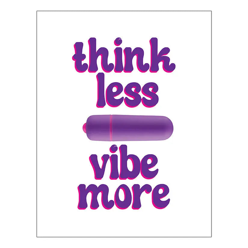 Naughty Vibes Greeting Card-Think Less Vibe More My Store
