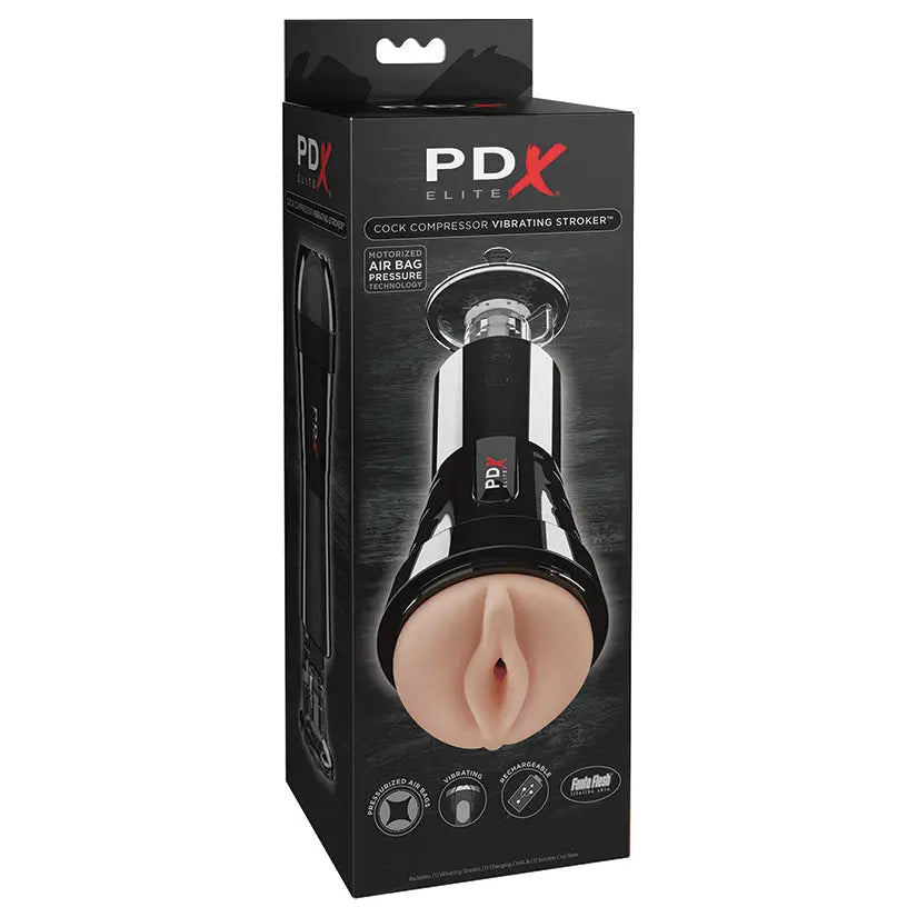 PDX Elite Cock Compressor Vibrating Stroker My Store
