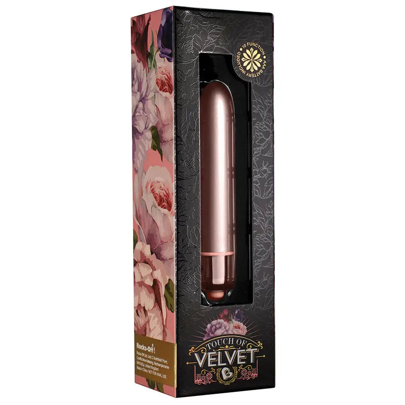 Rocks-Off Touch of Velvet 10 Speed Bullet-Rose My Store