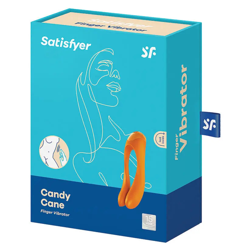 Satisfyer Candy Cane Finger Vibrator-Orange My Store