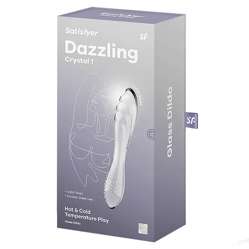 Satisfyer Dazzling Crystal Glass Dildo-Clear My Store