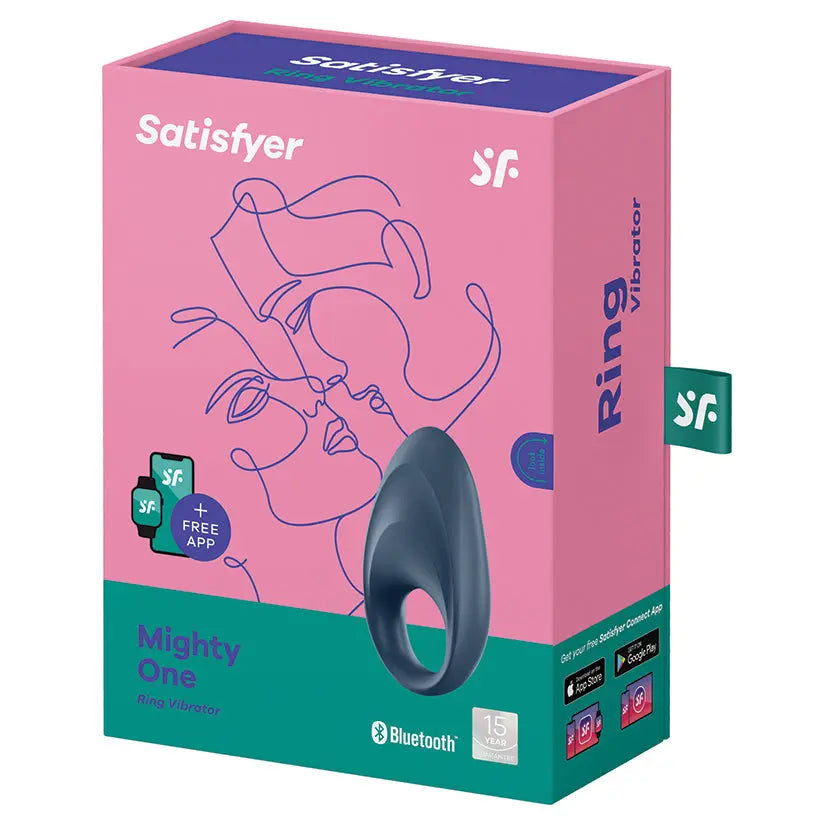 Satisfyer Mighty One Ring Vibrator-Blue My Store
