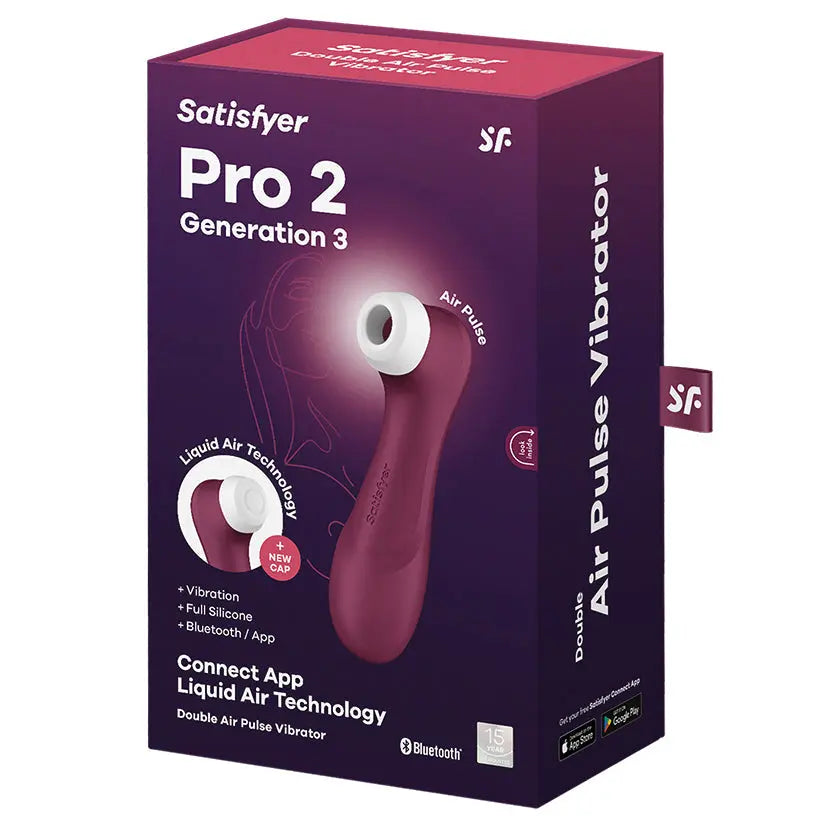 Satisfyer Pro 2 Generation 3 With App-Wine Red My Store