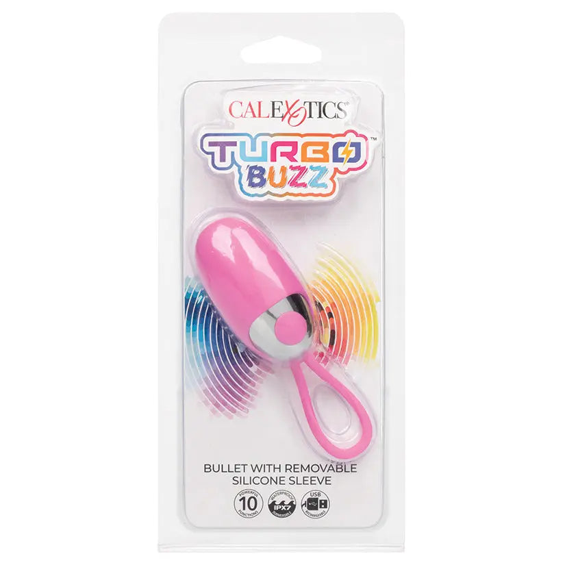 Turbo Buzz Bullet with Removable Silicone Sleeve-Pink My Store