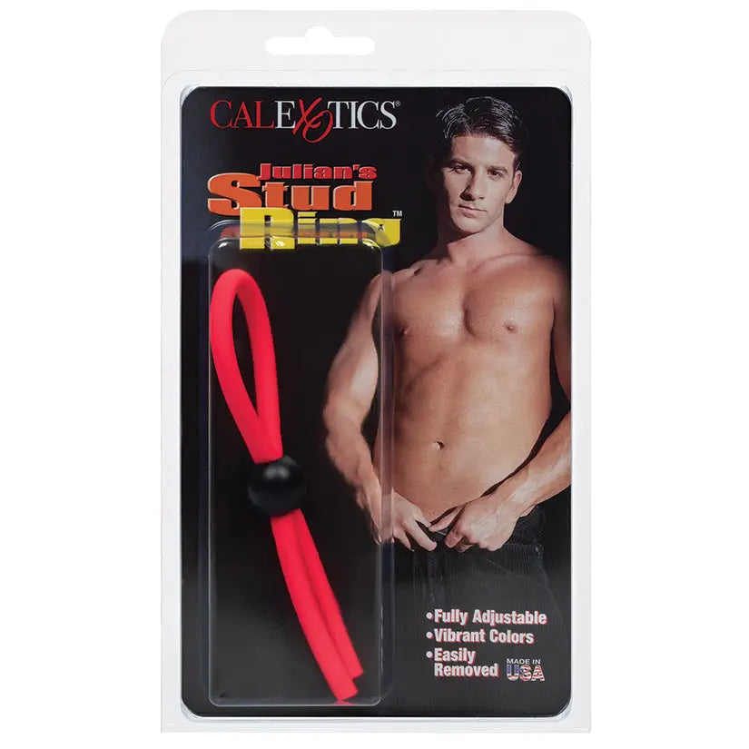 Julian's Stud Ring-Red My Store