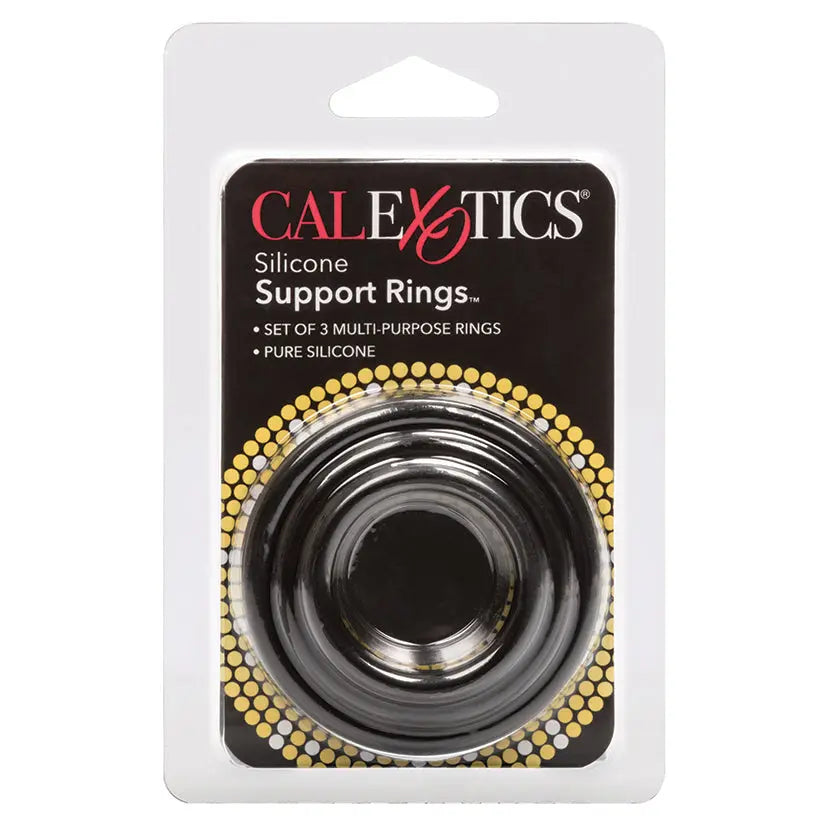 Silicone Support Rings-Black 3Pk My Store