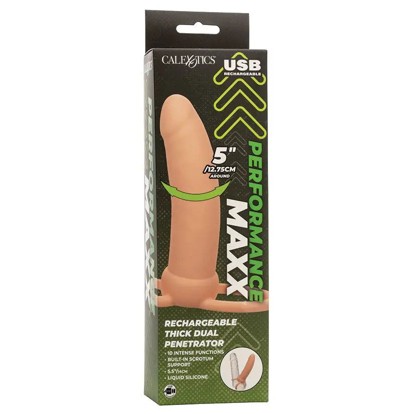 Performance Maxx Rechargeable Thick Dual Penetrator-Ivory My Store