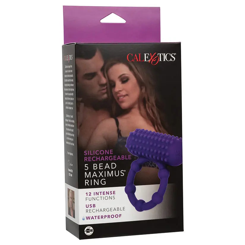 Silicone Rechargeable 5 Bead Maximus Ring My Store