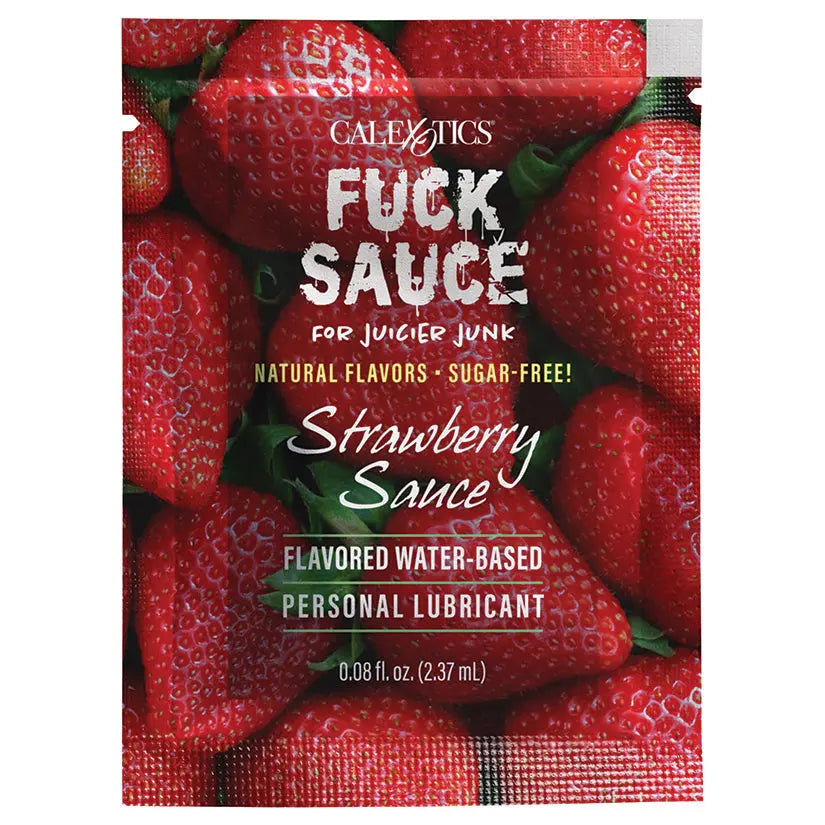 Fuck Sauce Water-Based Lubricant-Strawberry Foil .08oz My Store
