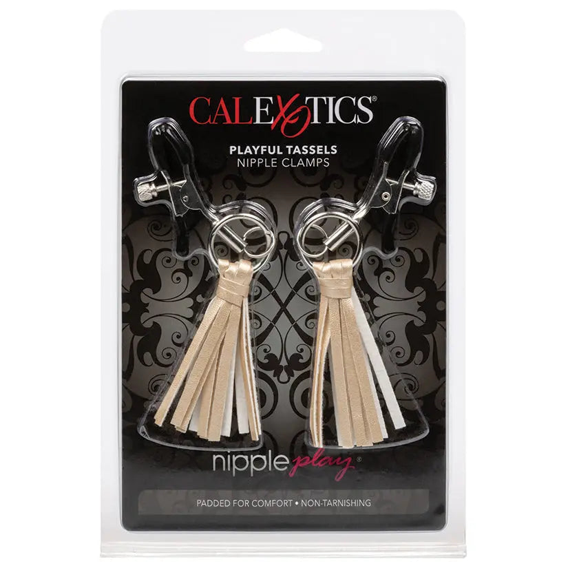 Nipple Play Playful Tassels Nipple Clamps-Gold My Store