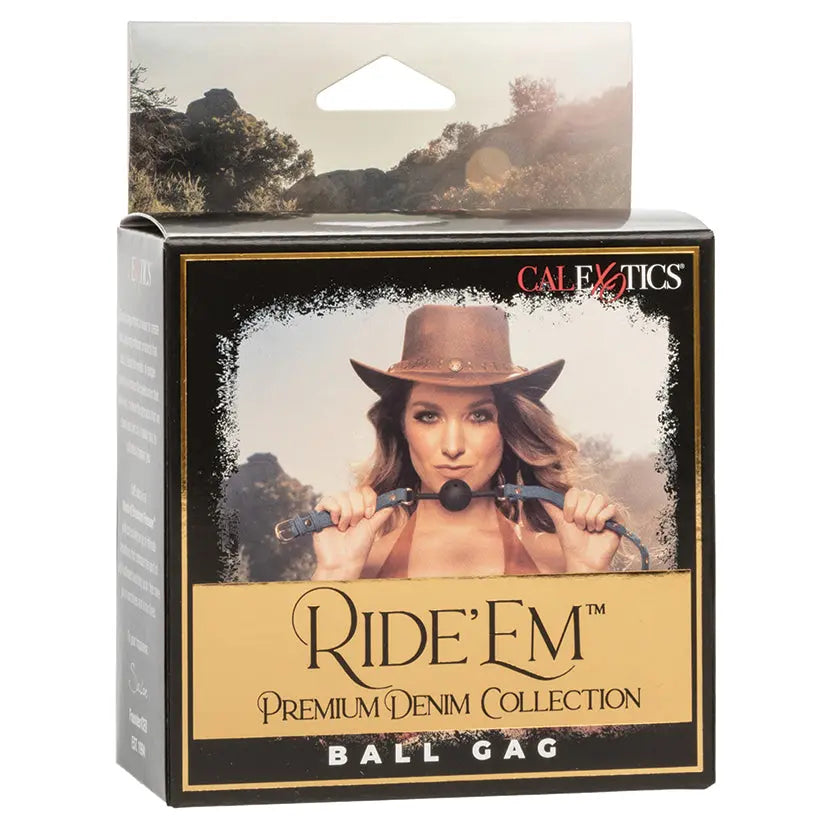 Ride 'Em Premium Denim Collection Ball Gag My Store