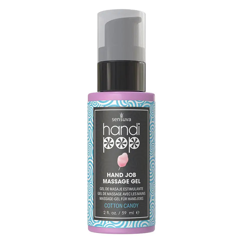 Sensuva Handipop Edible Massage Gel-Cotton Candy 2oz My Store