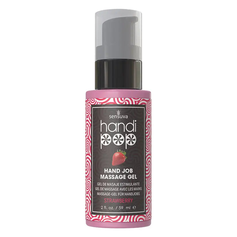 Sensuva Handipop Edible Massage Gel-Strawberry 2oz My Store