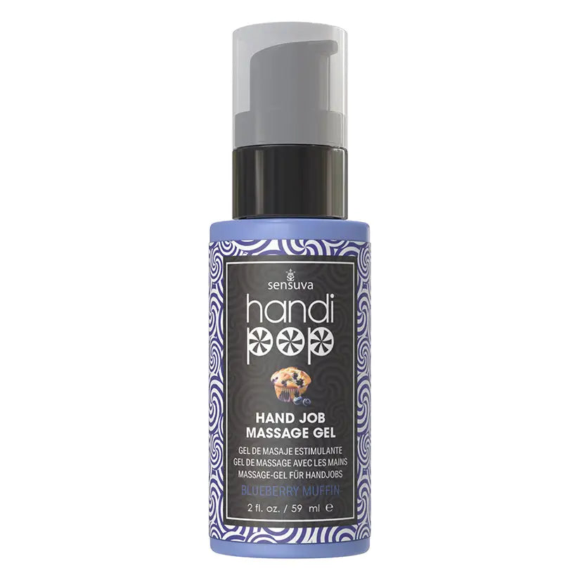 Sensuva Handipop Edible Massage Gel-Blueberry Muffin 2oz My Store