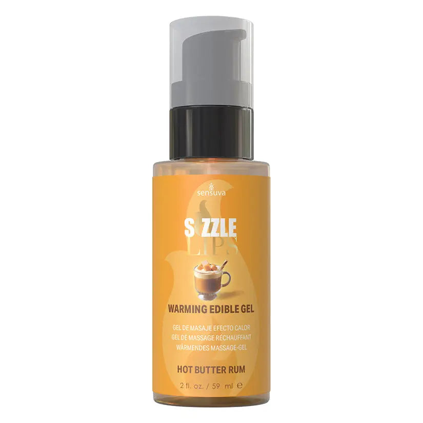 Sensuva Sizzle Lips Warming Gel-Butter Rum 2oz My Store
